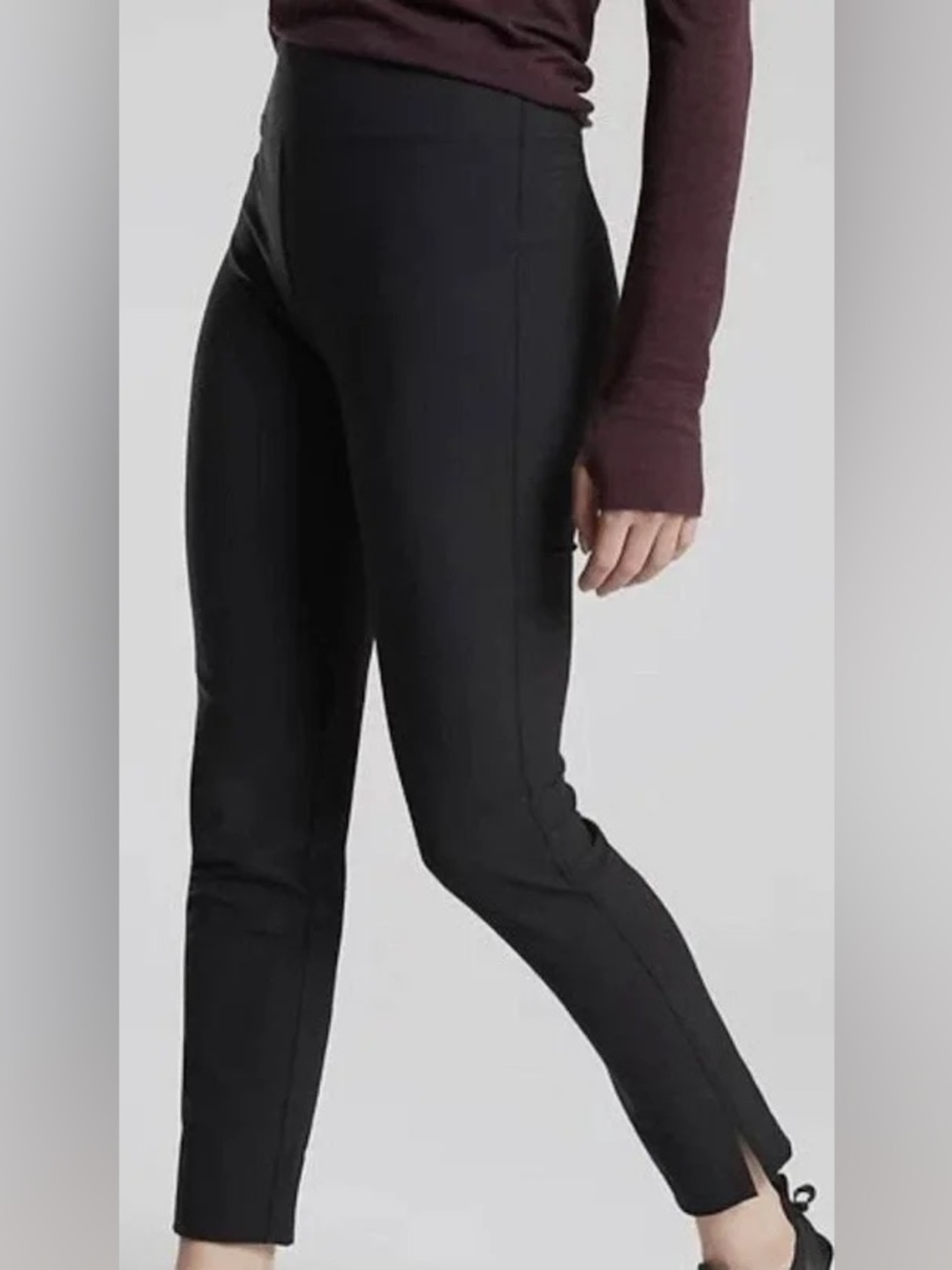Athleta Wander Slim Ankle High Rise Pant Black size 4P